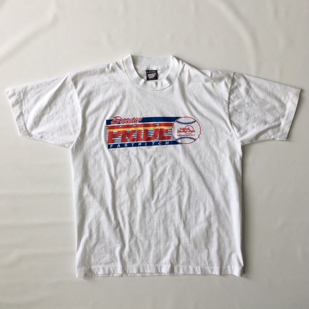VTG Single Stitch Decatur Softball Shirt - Mens XL